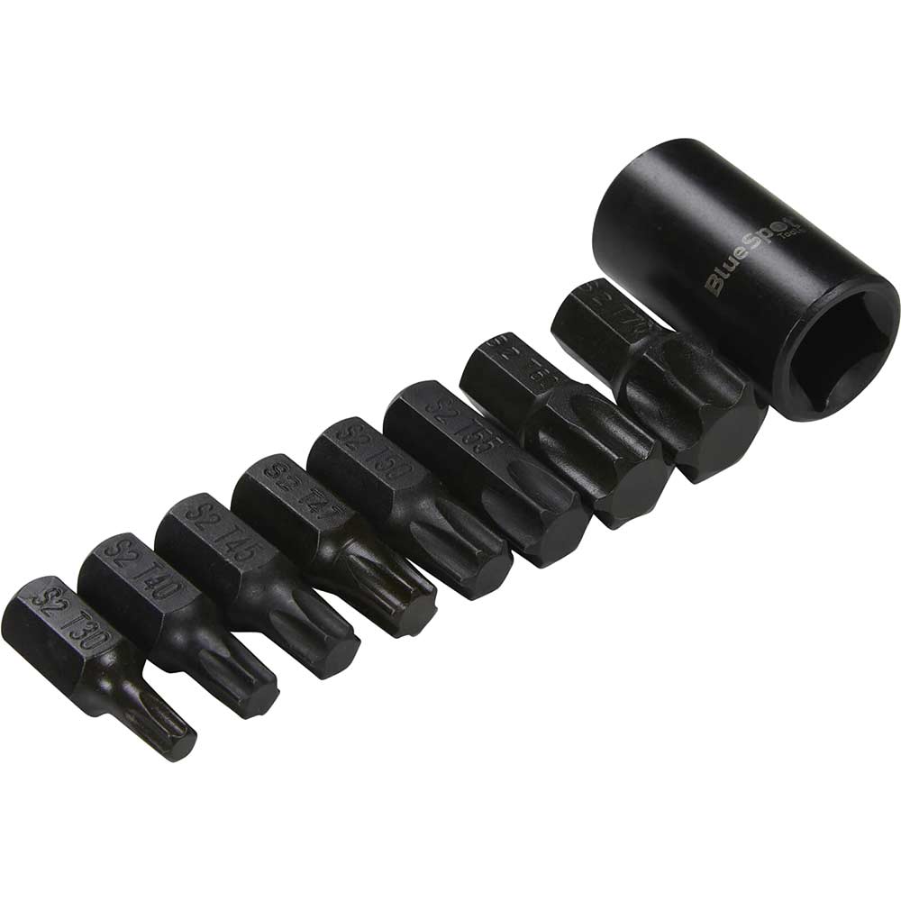 Blue Spot Tools - 7 PCE 3/8" Impact Hex Bit Sockets (H3-H10) - Blue - View #8
