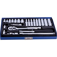 BlueSpot 24 Piece 1/4" Drive Hexagon Socket Set