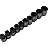 BlueSpot 10 Piece 3/8" Drive Spline Socket Set