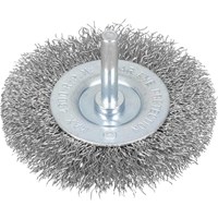 Bluespot Flat Crimped Steel Wire Wheel Brush Bluespot Flat Crimped Steel Wire Wheel Brush