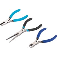 Bluespot 3 Piece Soft Grip Mini Plier Set Bluespot 3 Piece Soft Grip Mini Plier Set