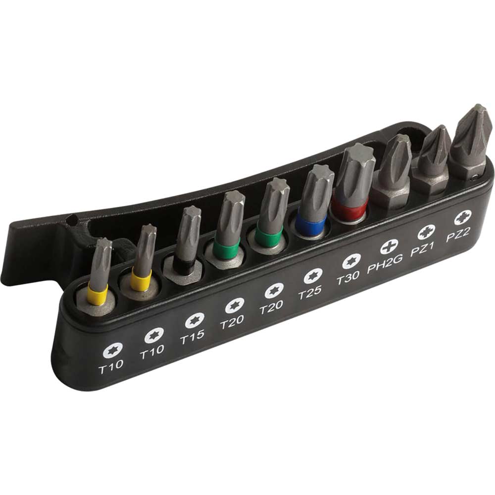 Bahco Piece Torx, Phillips And Pozi Screwdriver Bit Set Size 10