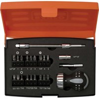 Bahco 808050-S22 22 Piece Stubby Ratchet Screwdriver and Bit Set Bahco 808050-S22 22 Piece Stubby Ratchet Screwdriver and Bit Set
