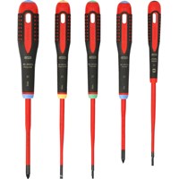 Bahco 5 Piece BE-9872SL Ergo Slim VDE Insulated Screwdriver Set Bahco 5 Piece BE-9872SL Ergo Slim VDE Insulated Screwdriver Set