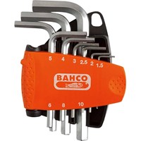 Bahco 9 Piece Hexagon L Key Set