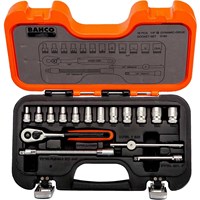Bahco S160 16 Piece 1/4" Drive Hex Socket Set Metric Bahco S160 16 Piece 1/4" Drive Hex Socket Set Metric