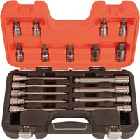 Bahco S18HEX 18 Piece 1/2" Drive Hexagon Socket Bit Set Bahco S18HEX 18 Piece 1/2" Drive Hexagon Socket Bit Set