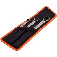 Bahco 4 Piece Reversible Ratchet Ring Spanner Set Bahco 4 Piece Reversible Ratchet Ring Spanner Set