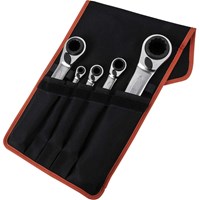 Bahco 5 Piece Reversible Ratchet Ring Spanner Set Bahco 5 Piece Reversible Ratchet Ring Spanner Set