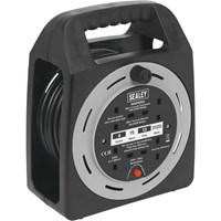 Sealey 3 Socket Cable Extension Reel Box 240v