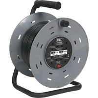 Sealey 4 Socket Cable Extension Reel 240v
