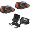 Black and Decker Genuine 18v Twin Li-ion Battery and Charger Pack 1.5ah 