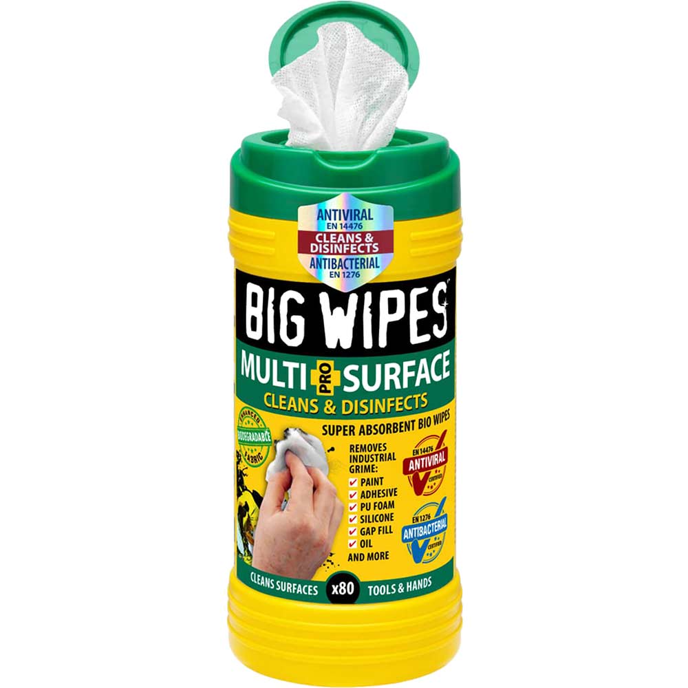 Big Wipes Antibacterial Multi Surface Hand Cleaning Wipes Towels & Wipes