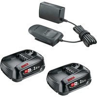 Bosch Genuine GREEN P4A 18v Cordless Li-ion Twin Battery Pack 2.5ah and Standard Charger Bosch Genuine GREEN P4A 18v Cordless Li-ion Twin Battery Pack 2.5ah and Standard Charger