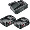 Bosch Genuine GREEN P4A 18v Cordless Li-ion Twin Battery 1.5ah and Fast Charger Bosch Genuine GREEN P4A 18v Cordless Li-ion Twin Battery 1.5ah and Fast Charger