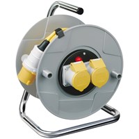 Brennenstuhl AK 260 Twin Socket Cable Extension Reel 110v 
