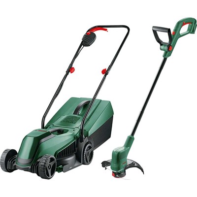 Bosch EASYMOWER P4A 18v Cordless Rotary Lawnmower and Grass Trimmer Kit