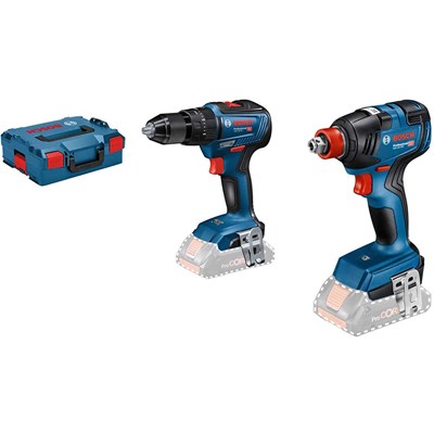 Bosch 18v Cordless Combi Drill and Impact Driver/ Wrench Kit