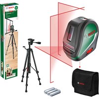 Bosch UNIVERSALLEVEL 3 Cross Line Laser Level Tripod Set Bosch UNIVERSALLEVEL 3 Cross Line Laser Level Tripod Set