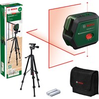 Bosch UNIVERSALLEVEL 2 Cross Line Laser Level and Tripod Set 