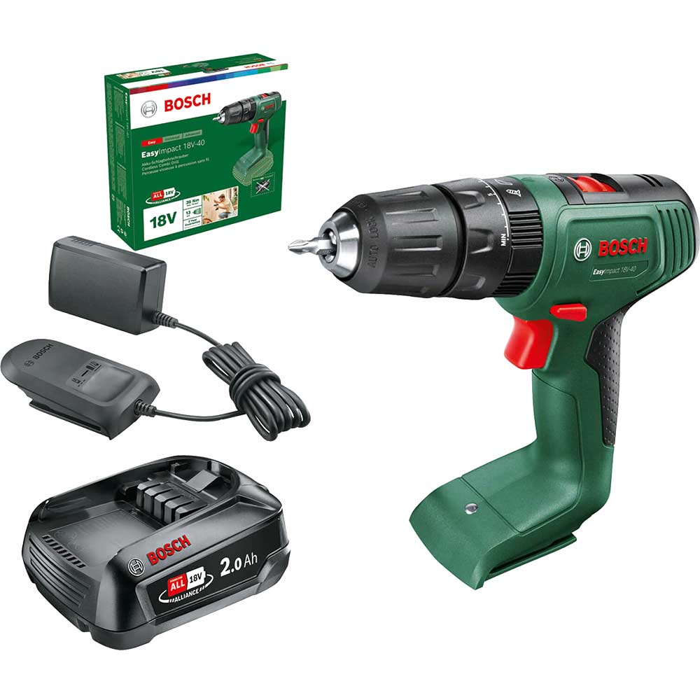 Bosch EASYIMPACT 18V-40 P4A 18v Cordless Combi Drill