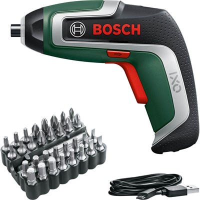 Bosch IXO 7 3.6v Cordless Screwdriver and 32 Piece Bit Set