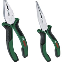 Bosch 2 Piece Combination and Long Nose Pliers Set Bosch 2 Piece Combination and Long Nose Pliers Set