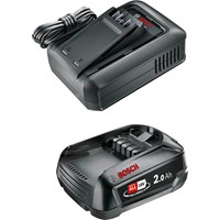 Bosch Genuine GREEN P4A 18v Cordless Li-ion Battery 2ah and Fast Charger 
