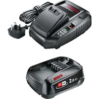 Bosch Genuine GREEN P4A 18v Cordless Li-ion Battery 2ah and Fast Charger Bosch Genuine GREEN P4A 18v Cordless Li-ion Battery 2ah and Fast Charger
