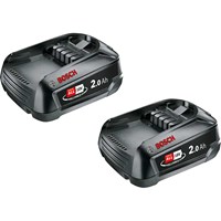 Bosch Genuine GREEN P4A 18v Cordless Li-ion Twin Battery Pack 2ah Bosch Genuine GREEN P4A 18v Cordless Li-ion Twin Battery Pack 2ah