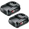 Bosch Genuine GREEN P4A 18v Cordless Li-ion Twin Battery Pack 1.5ah  Bosch Genuine GREEN P4A 18v Cordless Li-ion Twin Battery Pack 1.5ah