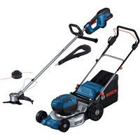 Bosch Professional 18v Cordless Brushless Rotary Lawnmower and Brush Cutter Kit Bosch Professional 18v Cordless Brushless Rotary Lawnmower and Brush Cutter Kit