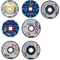 Bosch 7 Piece X Lock Cutting and Grinding Disc Starter Set Bosch 7 Piece X Lock Cutting and Grinding Disc Starter Set