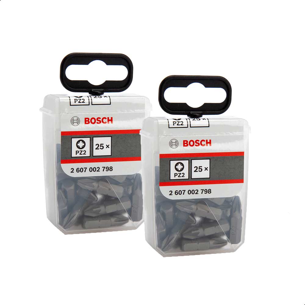 Bosch Expert 50 Piece Tic Tac Box Extra Hard Pozi Screwdriver Bit