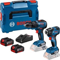 Bosch 18v Cordless Brushless Combi Drill and Impact Driver Kit Bosch 18v Cordless Brushless Combi Drill and Impact Driver Kit