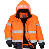 Oxford Weave 300D Class 3 Hi Vis Contrast BomberJacket Oxford Weave 300D Class 3 Hi Vis Contrast BomberJacket