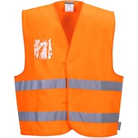 Portwest Dual ID Holder Class 2 Hi Vis Waistcoat Portwest Dual ID Holder Class 2 Hi Vis Waistcoat