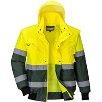 Oxford Weave 300D Class 2 Hi Vis 3 in 1 Contrast Bomber Jacket Oxford Weave 300D Class 2 Hi Vis 3 in 1 Contrast Bomber Jacket