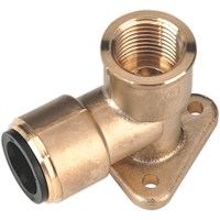 Sealey 1/2" BSP Brass Wingback Elbow for John Guest Speedfit Systems
