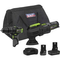 Sealey 10.8v Cordless Combi Drill and Multi Tool Kit Sealey 10.8v Cordless Combi Drill and Multi Tool Kit