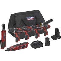 Sealey CP1200 12v Cordless 6 Piece Power Tool Kit Sealey CP1200 12v Cordless 6 Piece Power Tool Kit