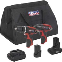 Sealey CP1200 12v Cordless 2 Piece Power Tool Kit