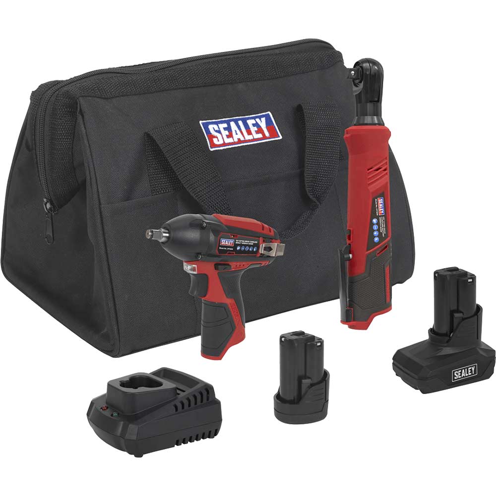 Sealey CP1200COMBO8 x SV12 Series Cordless Power Tool