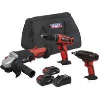 Sealey CP20V 20v Cordless 3 Piece Power Tool Kit Sealey CP20V 20v Cordless 3 Piece Power Tool Kit