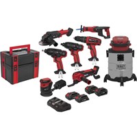 Sealey CP20V 20v Cordless 8 Piece Power Tool Kit Sealey CP20V 20v Cordless 8 Piece Power Tool Kit
