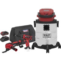Sealey SV20 20v Cordless 3 Piece Power Tool Kit
