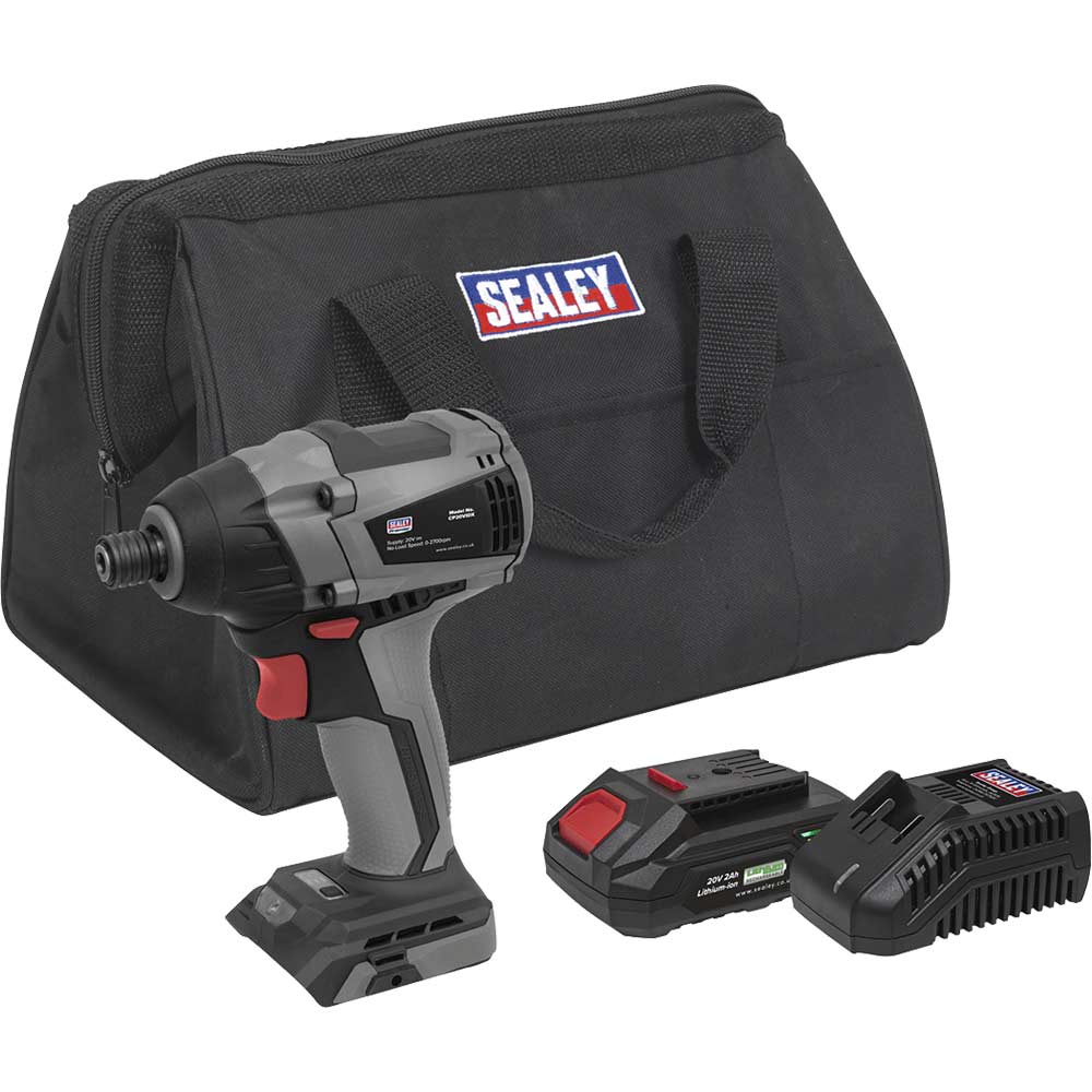 Sealey Light Cp20vidx 20V Cordless Brushless Impact Driver Size 1