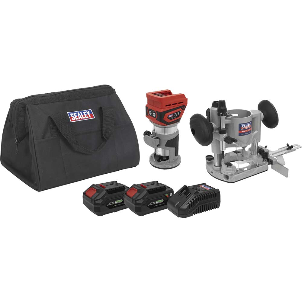Sealey Cp20vtr 20V Cordless Brushless 1/4" Trim Router Size 5