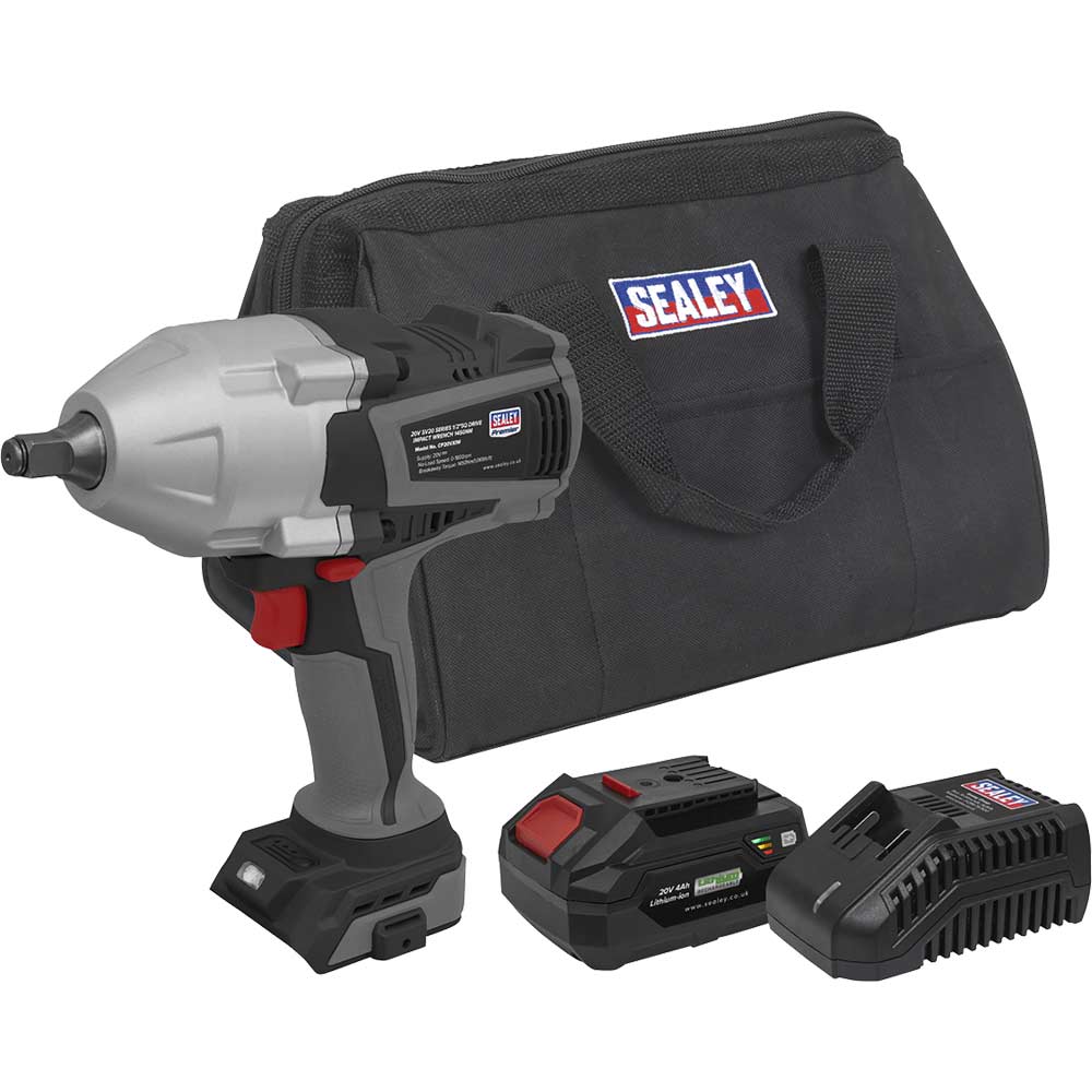 Sealey Cp20vxiw Sv20 20V Cordless 1/2" Drive Impact Wrench Size 1