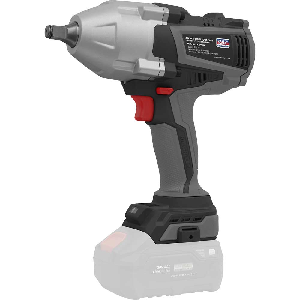 Sealey Cp20vxiw Sv20 20V Cordless 1/2" Drive Impact Wrench Size 1